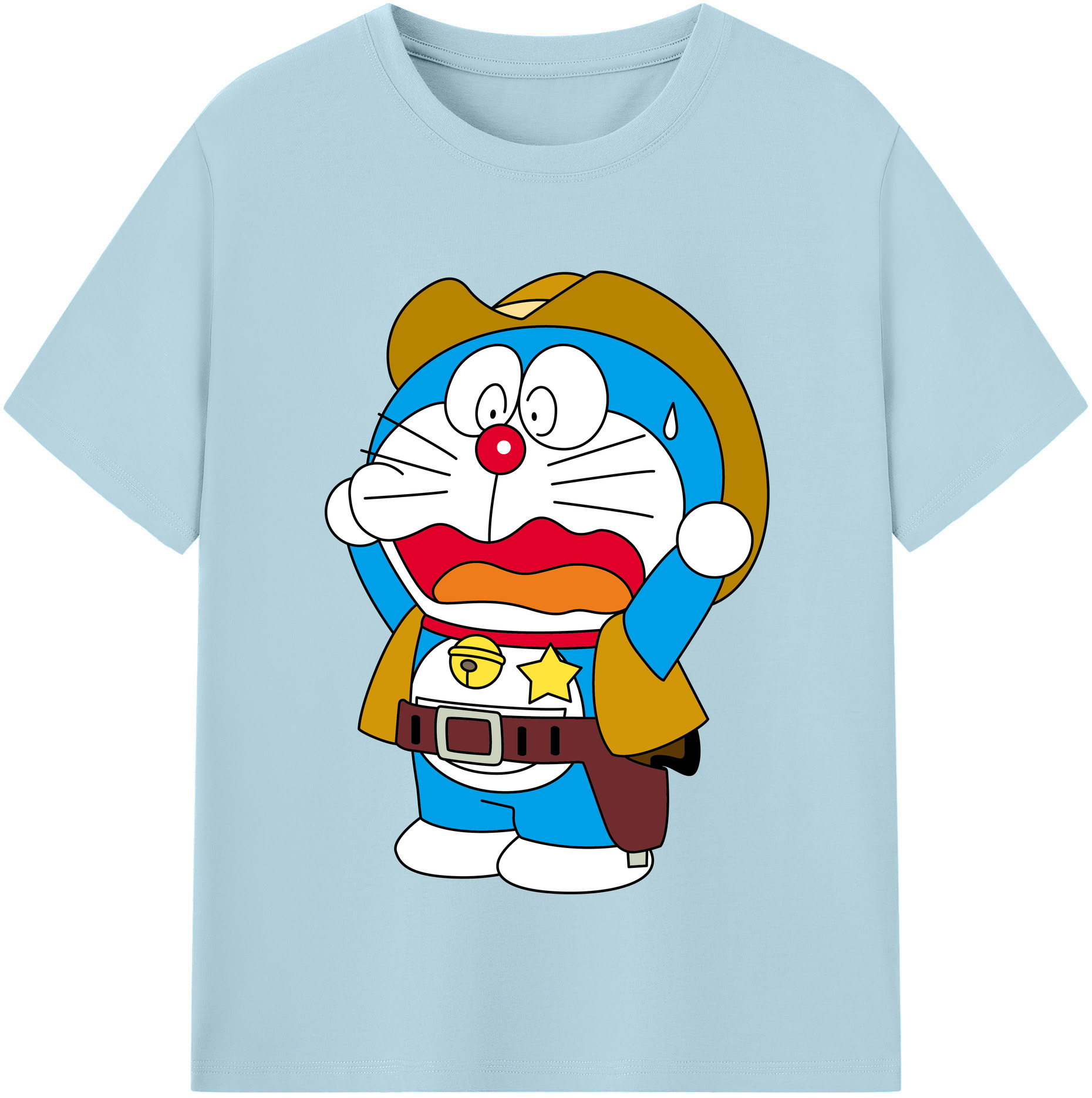 （画像用） ドラえもん Doraemon 綿100％半袖Tシャツ（フロントプリント）